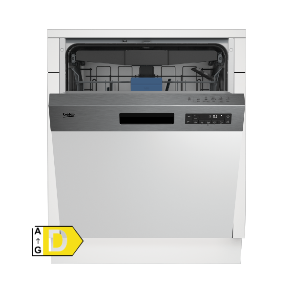 Beko BDSN 25530 X - Teilintegrierter Geschirrspüler 60cm