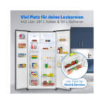 Bomann SBS 7344 Schwarz - Side by Side Kühlschrank – Bild 3