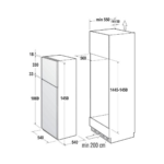 Gorenje RFI4152P1 - 144er Einbaukühlgefrierkombination Schleppscharnier – Bild 4